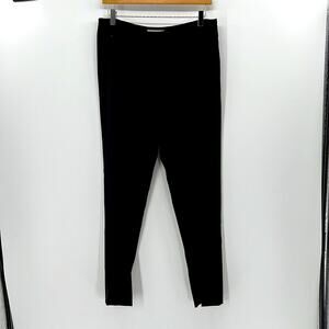 Gunex per Zoom Flat Front Wool Blend Trouser Pants - Black - 10 - New with tags